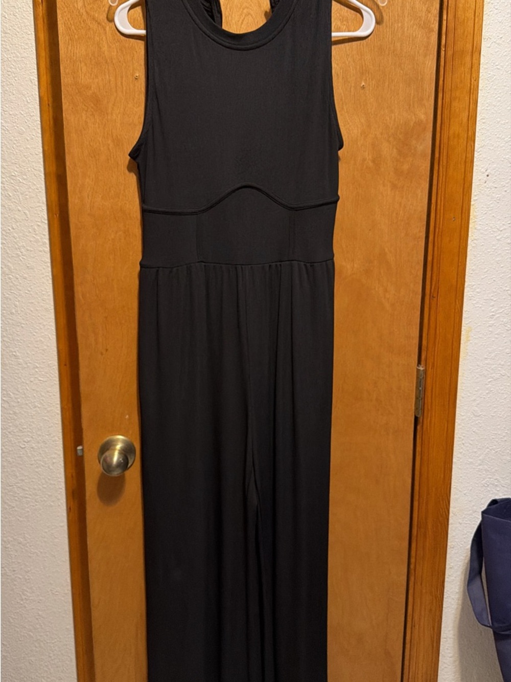 Sleeveless Black Wide-Leg Jumpsuit